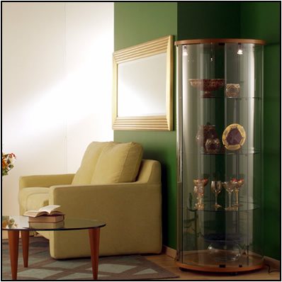 modern circular glass vitrine la vetreria